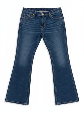 Vintage Calvin Klein Jeans Size 12/13 Dark Wash Flare Bootcut Y2K Low Rise Denim